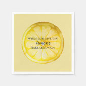 Het leven geeft je citroenen servet (Voorkant)