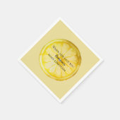 Het leven geeft je citroenen servet (Hoek)