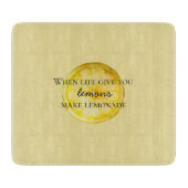 Het leven geeft je citroenen snijplank (Voorkant)