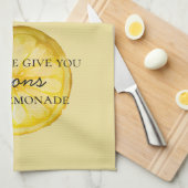 Het leven geeft je citroenen theedoek (Quarter Fold)