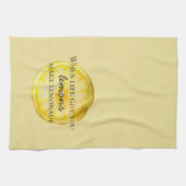 Het leven geeft je citroenen theedoek (Horizontaal)