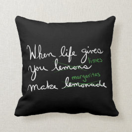 Het leven geeft je luiers limieten die Margaritas  Kussen