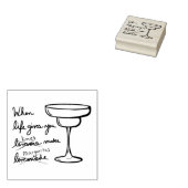 Het leven geeft je luiers limieten die Margaritas  Rubberstempel (Gestempeld)