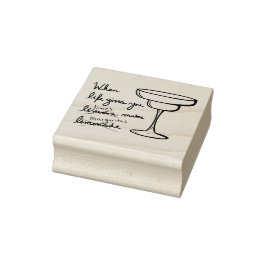 Het leven geeft je luiers limieten die Margaritas  Rubberstempel