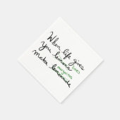 Het leven geeft je luiers limieten die Margaritas  Servet (Hoek)