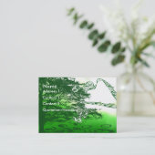 Het leven Groene Creëer een Melody om ons heen. Visitekaartje (Staand voorkant)