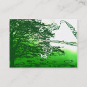 Het leven Groene Creëer een Melody om ons heen. Visitekaartje (Achterkant)