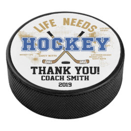 Het leven heeft behoefte aan Hockey Dank je wel Co Puck