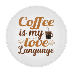 Het leven heeft geen betekenis zonder koffie in mi snijplank