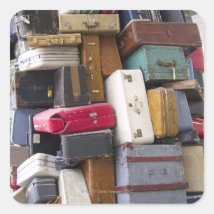 Het leven heeft heel wat bagage 2 vierkante sticker