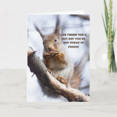 Het leven heeft je een Schattigee eekhoorn gegeven Kaart (Voorkant)