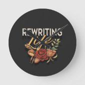 Het leven herschrijven ronde klok (Voorkant)