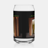 Het leven, het avontuur gaat verder blikvorm glas (Links)