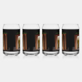 Het leven, het avontuur gaat verder blikvorm glas (Links)