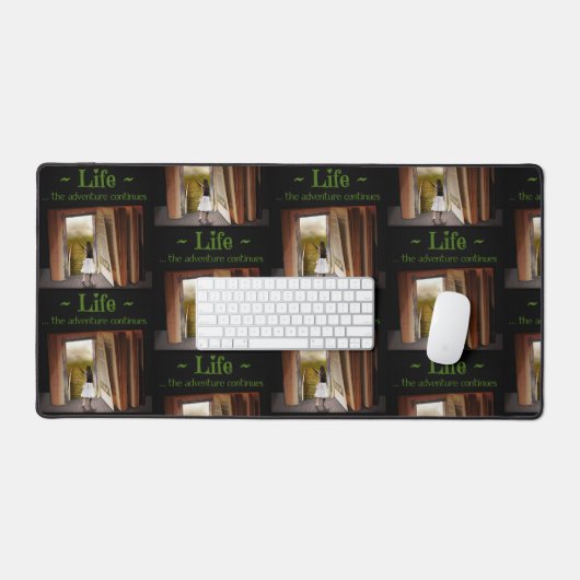 Het leven, het avontuur gaat verder bureaumat (Keyboard & Muis)