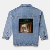 Het leven, het avontuur gaat verder denim jacket (Achterkant)