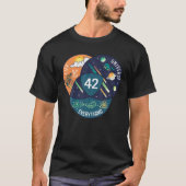 Het leven het universum en alles 42 beantwoorden a t-shirt (Voorkant)