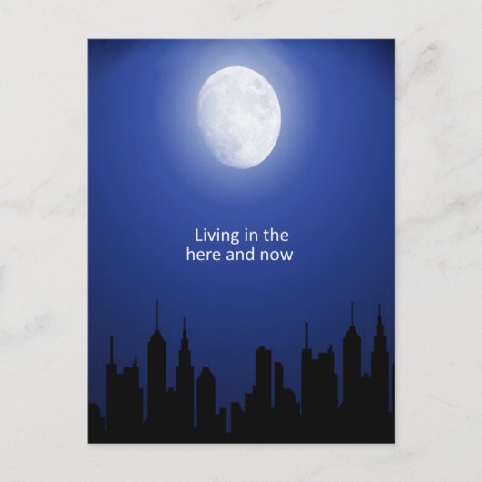 Het leven hier en nu briefkaart (Voorkant)