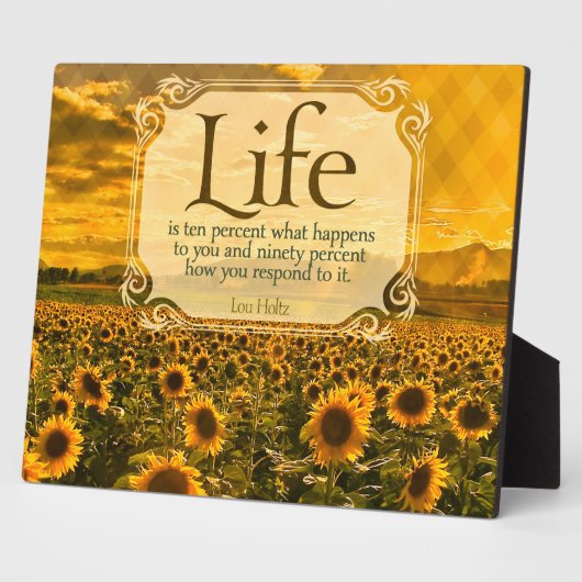 Het leven - hoe je reageert fotoplaat (Zijkant)