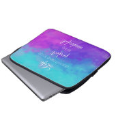 Het leven hoeft niet perfect te zijn laptop sleeve (Voorkant onderkant)