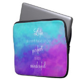 Het leven hoeft niet perfect te zijn laptop sleeve (Voorkant Links)