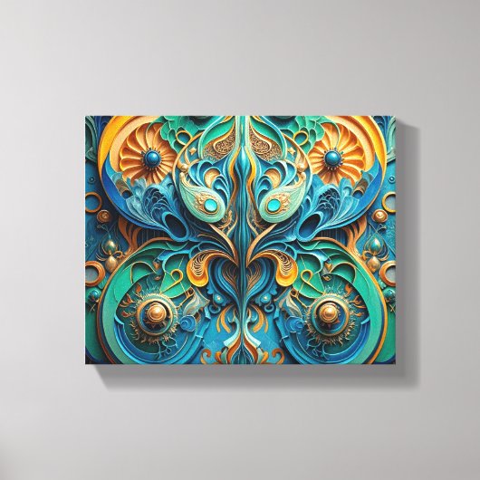 Het leven imiteert kunst canvas afdruk (Voorkant)