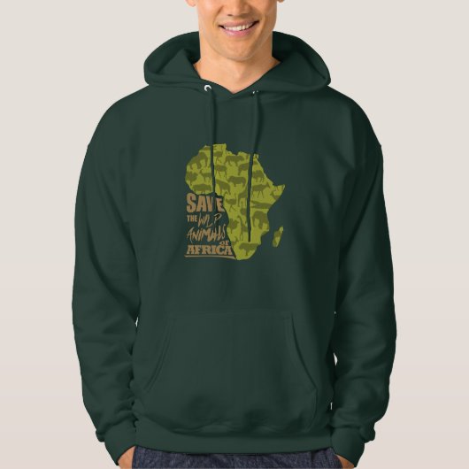 Het leven in Afrika redden Hoodie (Voorkant)