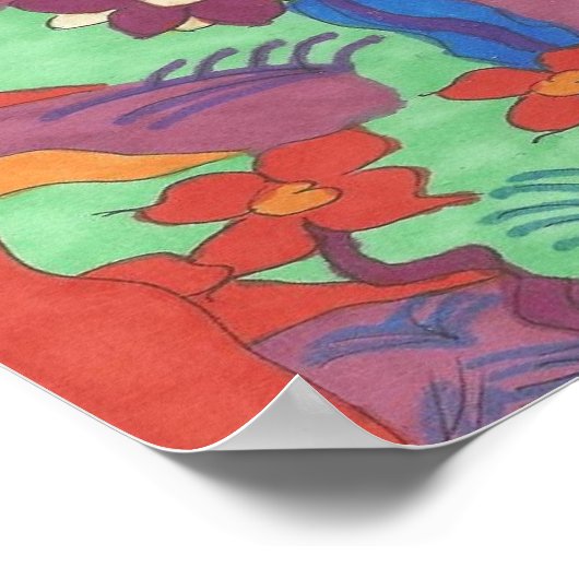 Het leven in de Abstracte Kunstafdrukken van de tu Poster (Hoek)