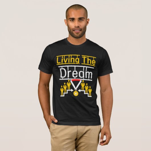 het leven in de droom t-shirt (Voorkant volledig)