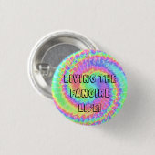 Het leven in de fangirl. knoop ronde button 3,2 cm (Voorkant /achterkant)