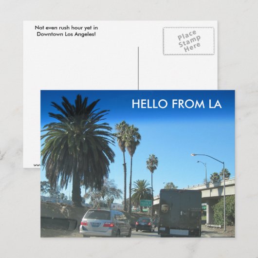 Het leven in de Los Angeles Freeway Briefkaart (Voorkant / Achterkant)