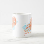 Het leven in de oceaan. Kwallen. Leuke onderwaterw Koffiemok (Center)