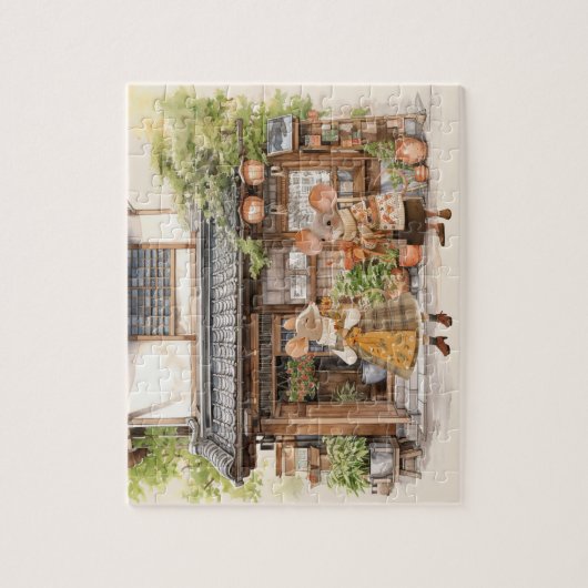 Het leven in de reeks van de Muizenstad Legpuzzel (Verticaal)