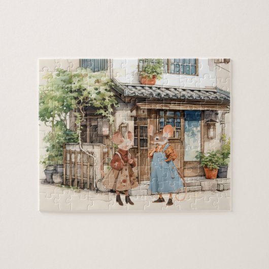 Het leven in de reeks van de Muizenstad Legpuzzel (Horizontaal)