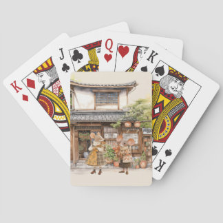 Het leven in de reeks van de Muizenstad Pokerkaarten