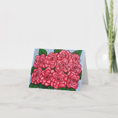 Het leven in de Rose Note Card Kaart (Voorkant)