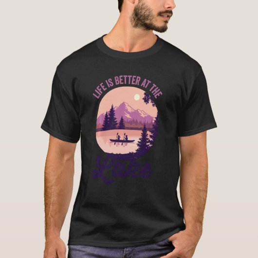 Het leven in de Shirt van de Kayaking zomervakanti (Voorkant)