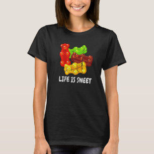 Het leven in een benauwd Beer is een zoete Snoep j T-shirt