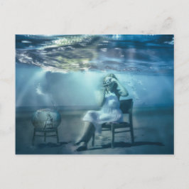 Het leven in een surrealistische surrogaatschets v briefkaart