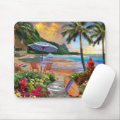 Het leven in Hawaii Fine Art Muismat (Met muis)