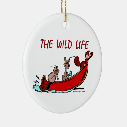 Het leven in het wild keramisch ornament (Rechts)