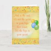 Het leven in je geboortedag Kaart (Voorkant)