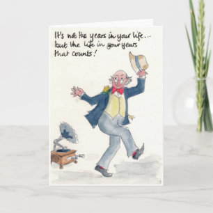 "Het leven in je jaren" Kaart voor een Man