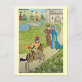 Het leven in Merry England, net bij het kasteel Feestdagenkaart (Voorkant)