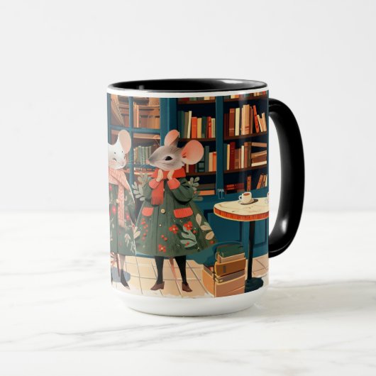 Het leven in Mice Town - Booklovers Chitchat Mok (Voorkant rechts)