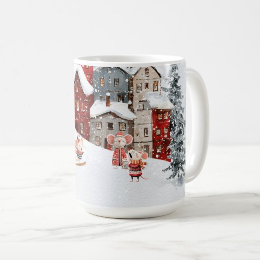 Het leven in Mice Town - Het is winter! Koffiemok (Voorkant rechts)