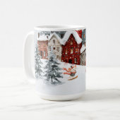 Het leven in Mice Town - Het is winter! Koffiemok (Voorkant links)