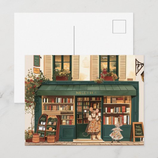 Het leven in Mice Town - Kleine Ms. Elody Briefkaart (Voorkant / Achterkant)