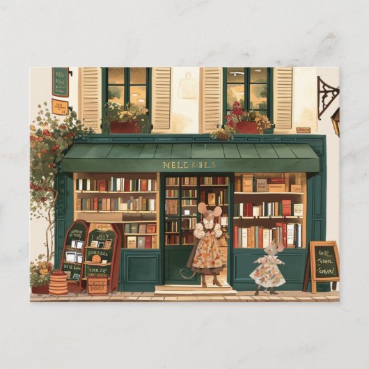 Het leven in Mice Town - Kleine Ms. Elody Briefkaart (Voorkant)