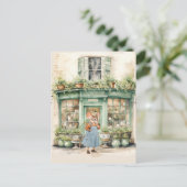 Het leven in Mice Town - Ms. Emily's Plant Shop Briefkaart (Staand voorkant)